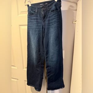 Old Navy Women's Dark Indigo Wide-Leg Jeans